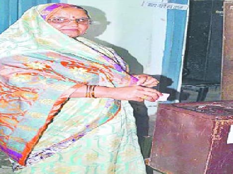 Around 83 per cent polling district.