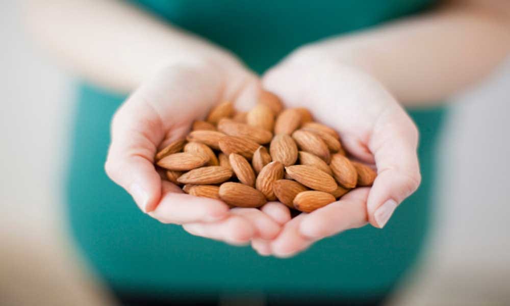research shows that almonds can help to get rid of slumped 