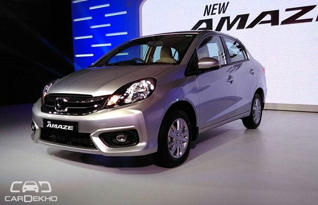 Honda Amaze Facelift Launched at Rs. 5.29 lakh