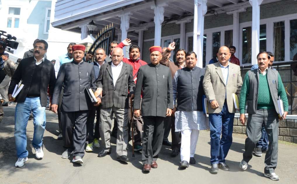 opposition walkout in himachal vidhan sabha budget session