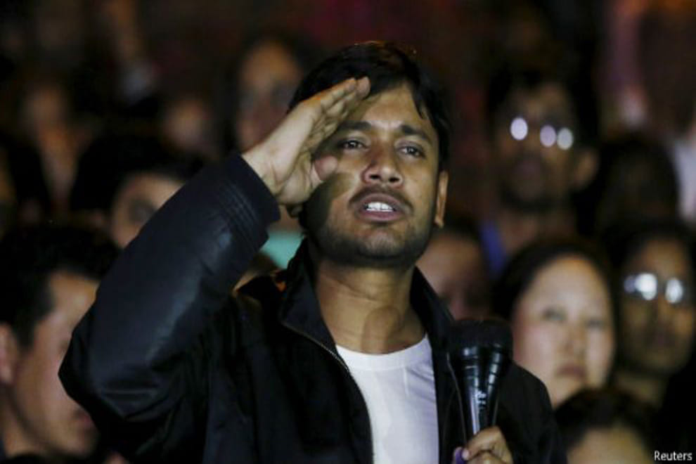 protest against JNU president kanhaiya