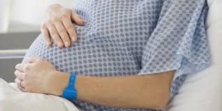 pregnant woman in problem and nurse was sleeping