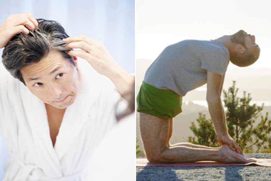 yoga for hair fall