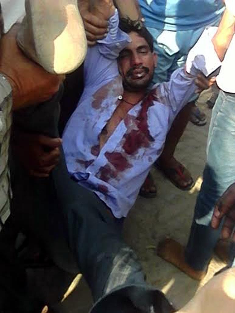 man attacked by knife