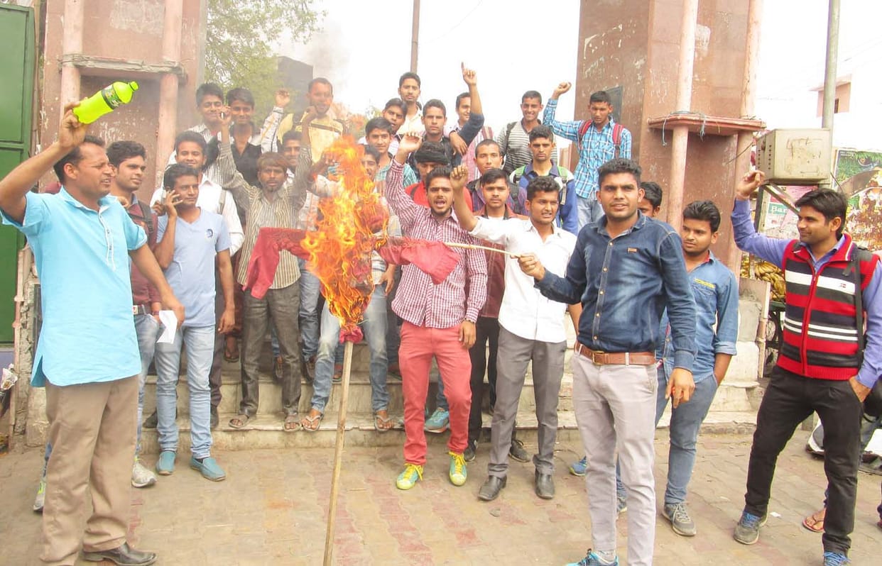 CCSU students burned effigy of VC