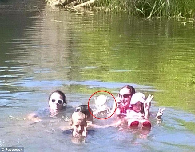 ghost caught in the picture