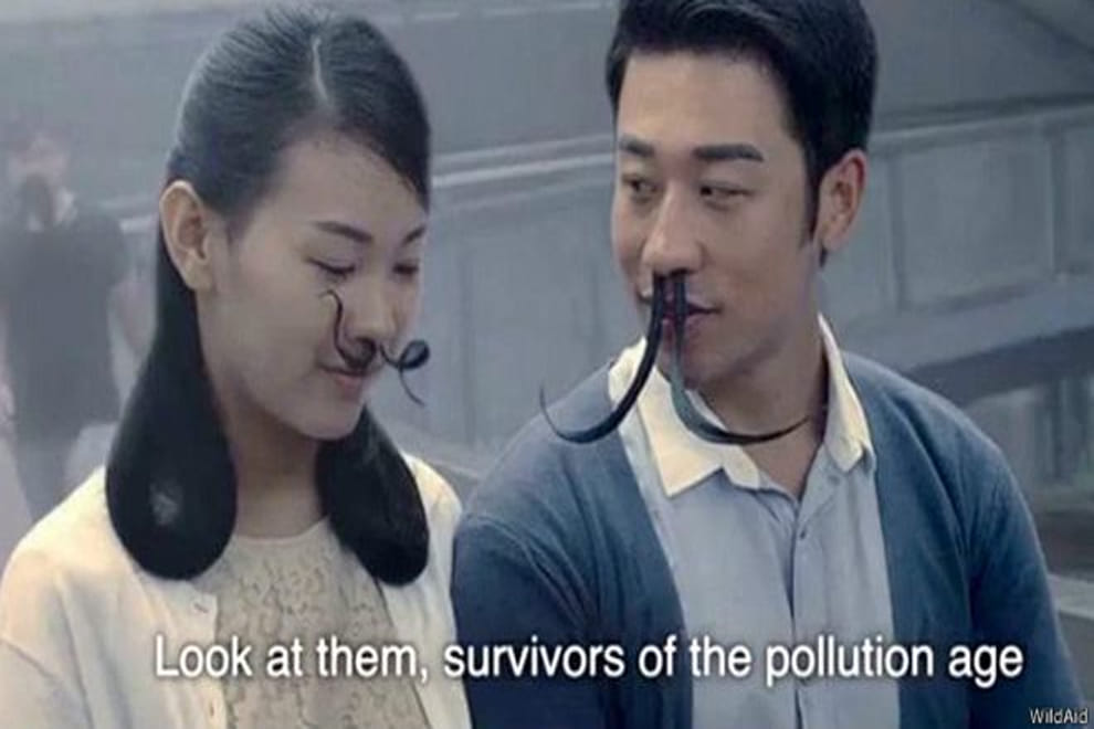 In China, 'Hairy Nose' PSA Fights Smog with Humor