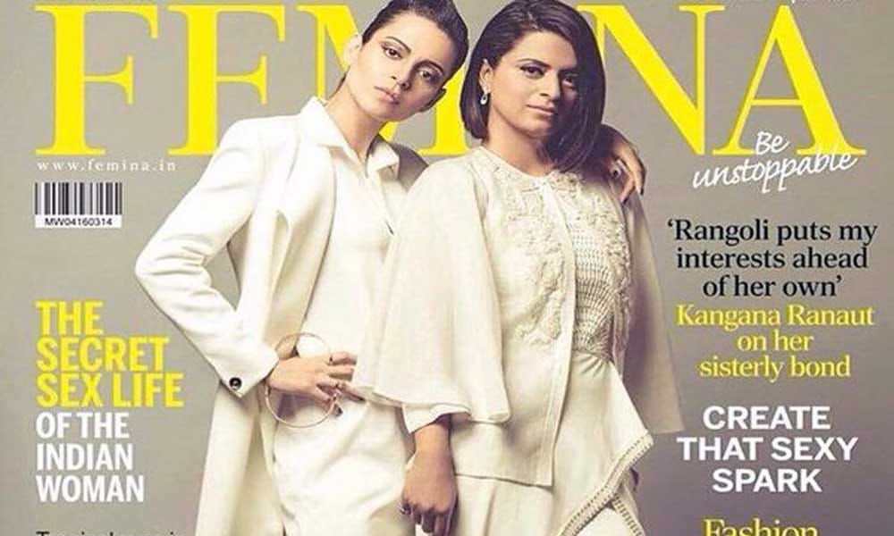 Kangana ranaut photoshoot for femina march 2016