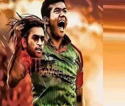 Shame! MS Dhoni chopped off head by Taskin Ahmed