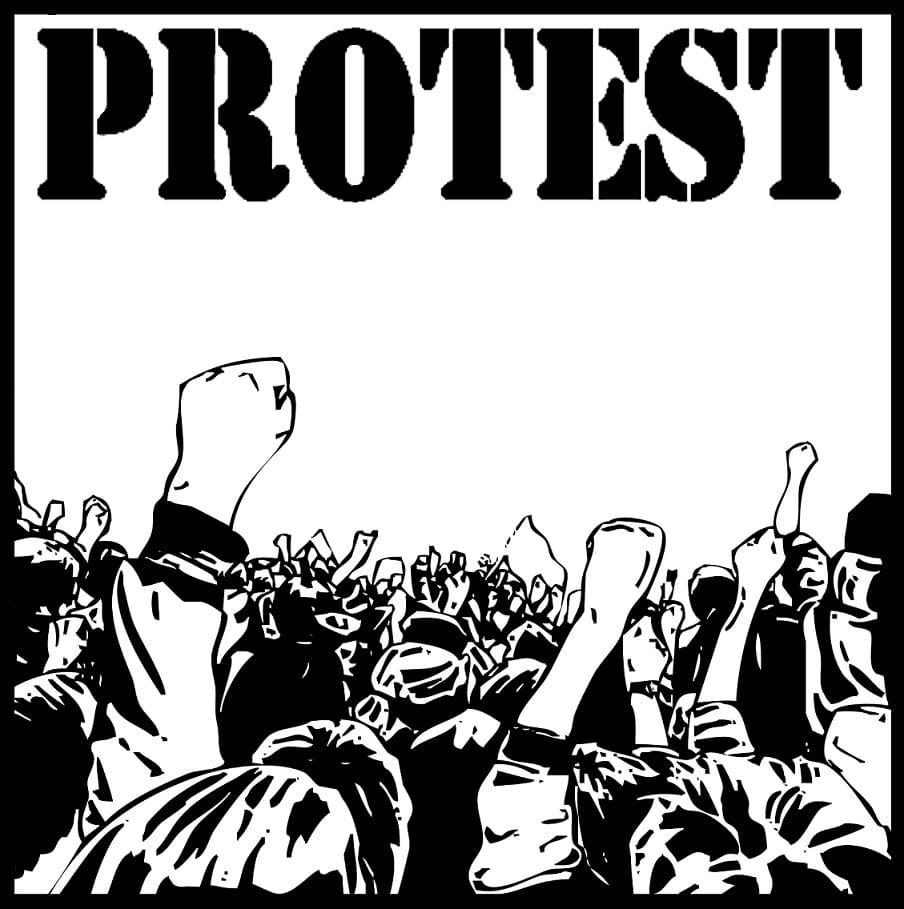 protest against municipal corporation