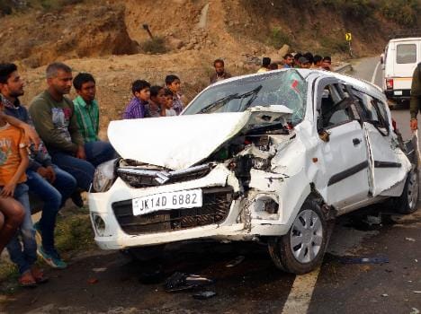 accident in udhampur bypass