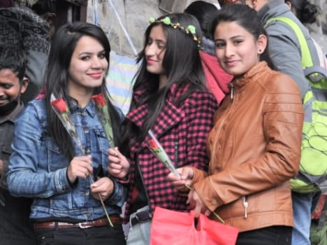 valentine day celebration in shimla city