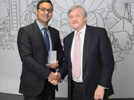 ashish dabral get volunteer of the year award.