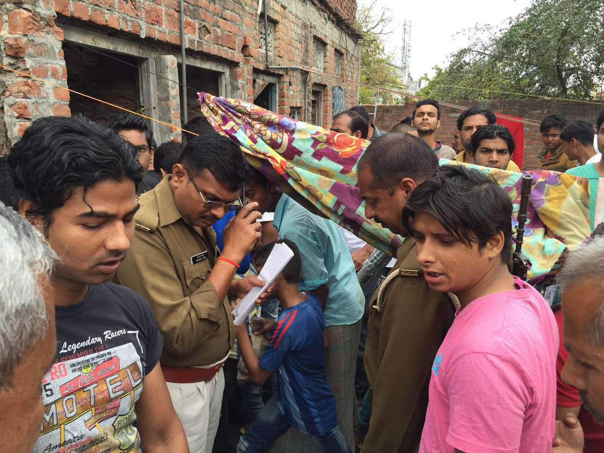 Gas cylinder fire, panic resembled chaos