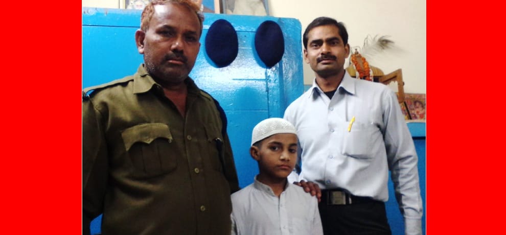 child flown away from madarasa and grp police made him ran away