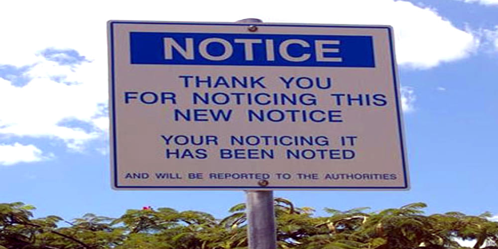 13 unique sign board