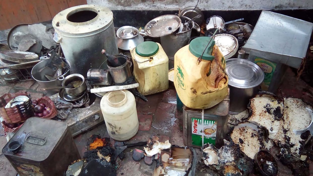Gas stove and cylinder stolen from school