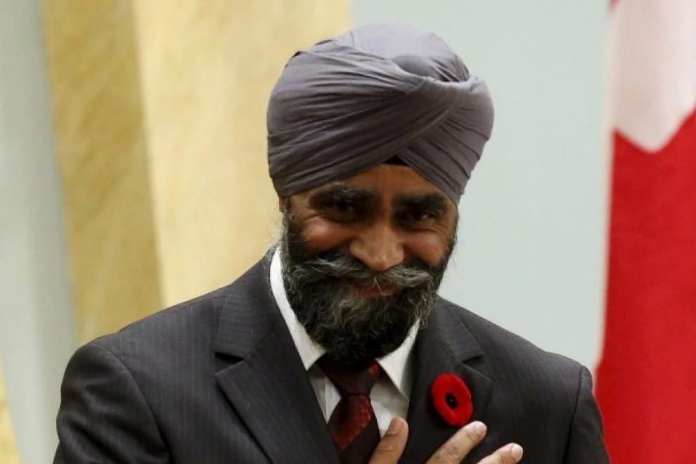 Canada's national defense minister, Harjit Sajjan get name of the minister of national delicious