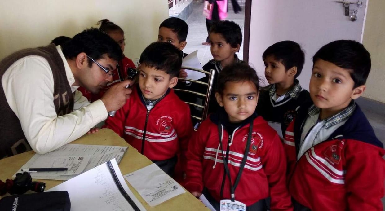 health camp by subharti hospital.