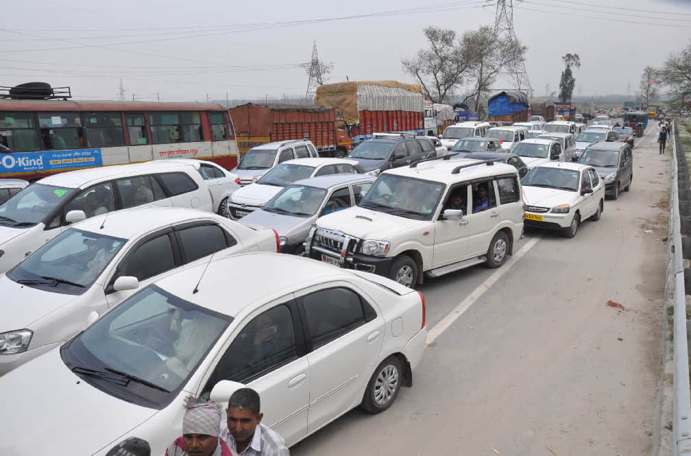 jam on national highway 24, 