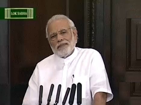 narendra modi addressed famale Representatives in LS central hall