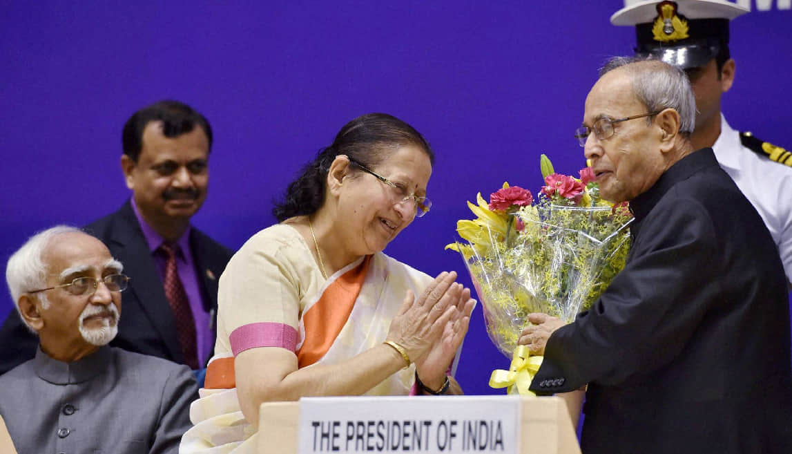  President Pranab Mukherjee  at National Conference of Women Legislators