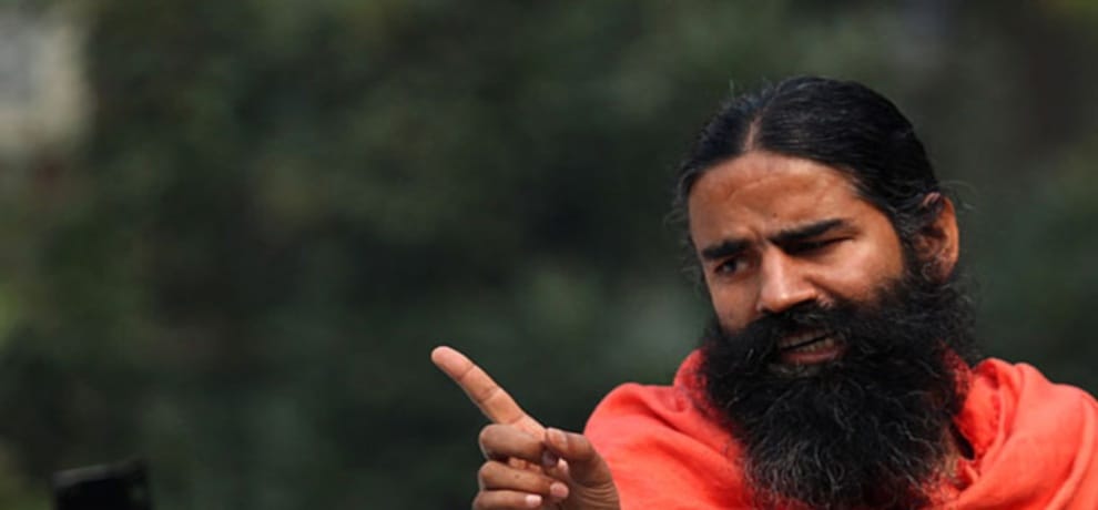 baba ramdev got angry on news anchor