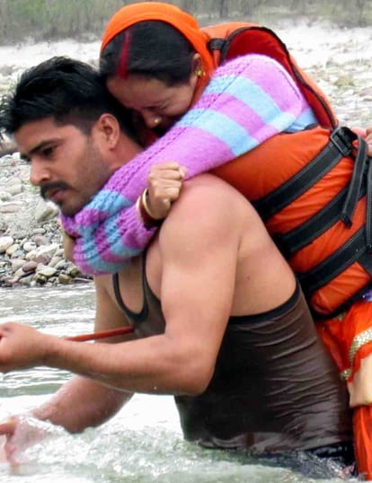 12 people out the island in the rescue.