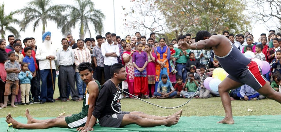 spring fest, ajab gajab stunts, gatka performance, panchkula news, festival news
