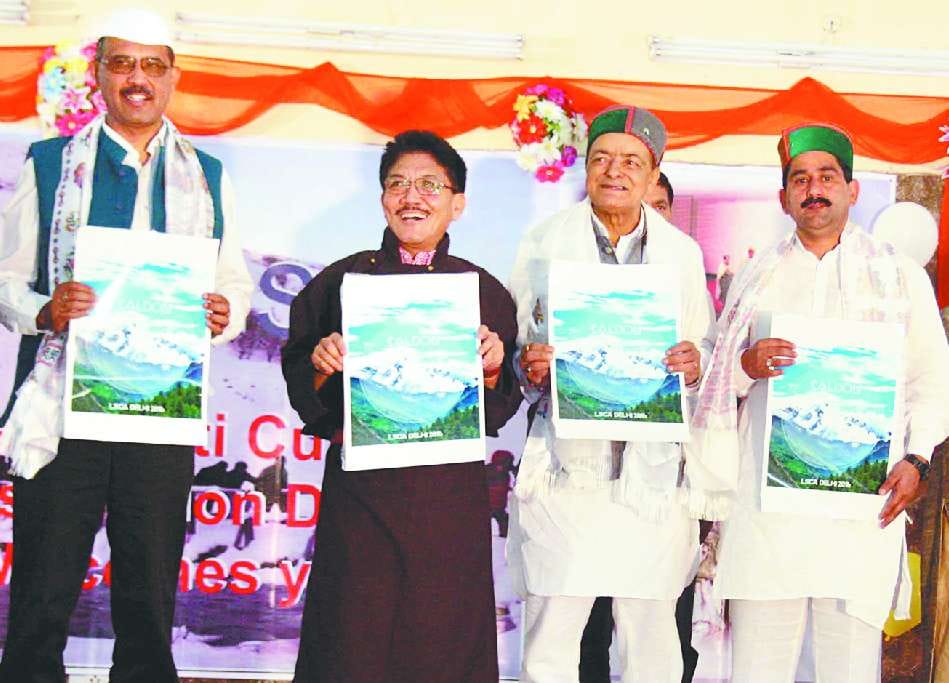 minister thakur singh bharmouri in tribal students annual festival