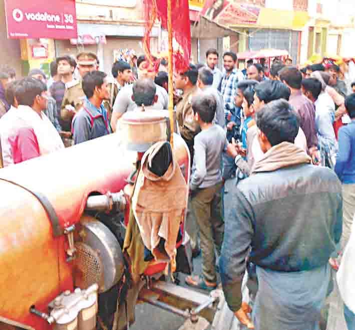 accident in sambhal