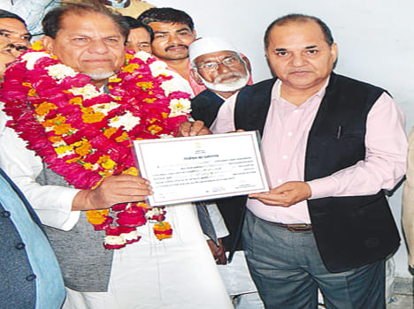 SP candidate won Misbah Uddin