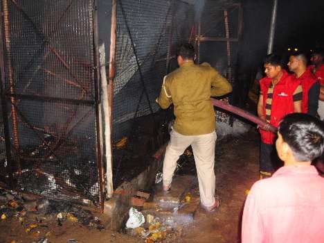 Fire in Lucknow.