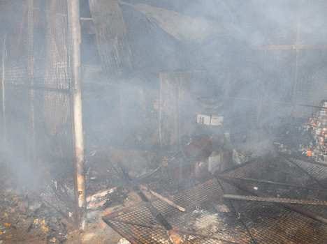 Fire in Lucknow.