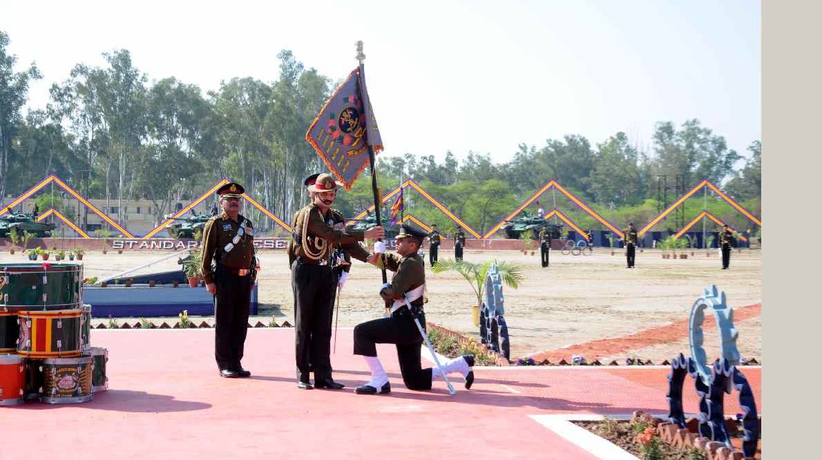 army chief awarded flag to 18 cavalry regiment in amritsar