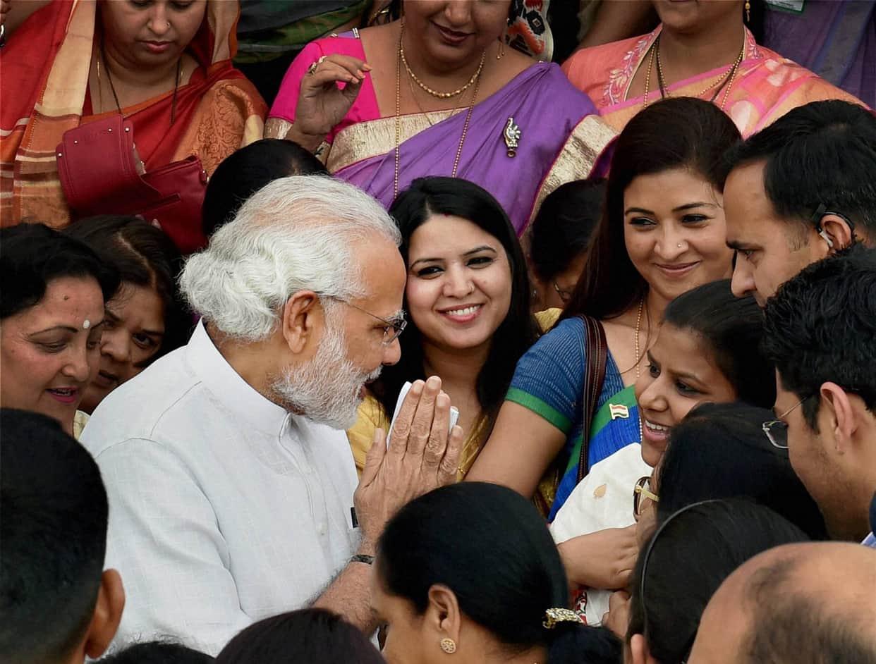  Prime Minister Narendra Modi at session of the National Conference of Women Legislators