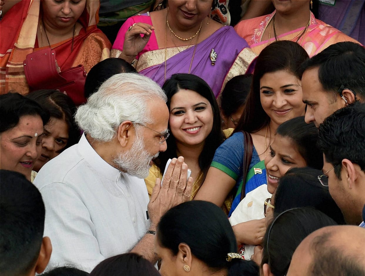 Prime Minister Narendra Modi at session of the National Conference of Women Legislators