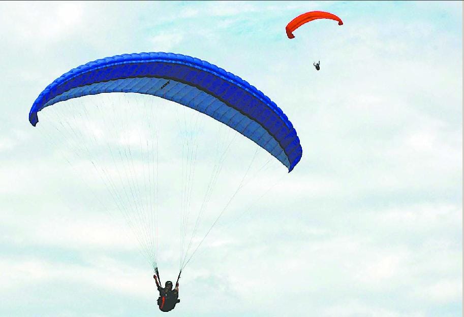Paragliding Starts at Bir Biling Kangra.