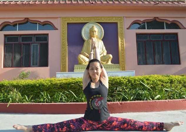  last day of international yoga festival in rishikesh.