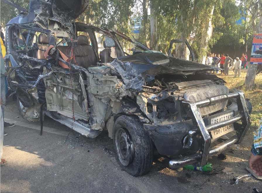 Nine people were injured in road accidents