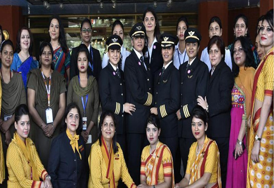 Air Inda all women crew travels longest distance