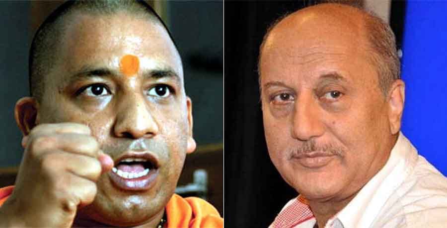 Adityanath Attacks on Anupam Kher After Telegraph National Debate Remark
