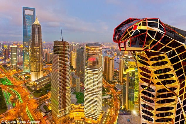 building in the shape of cobra designed