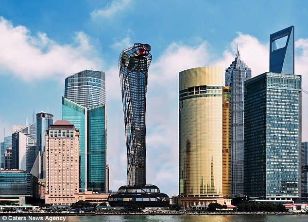 building in the shape of cobra designed