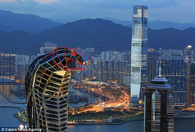 building in the shape of cobra designed