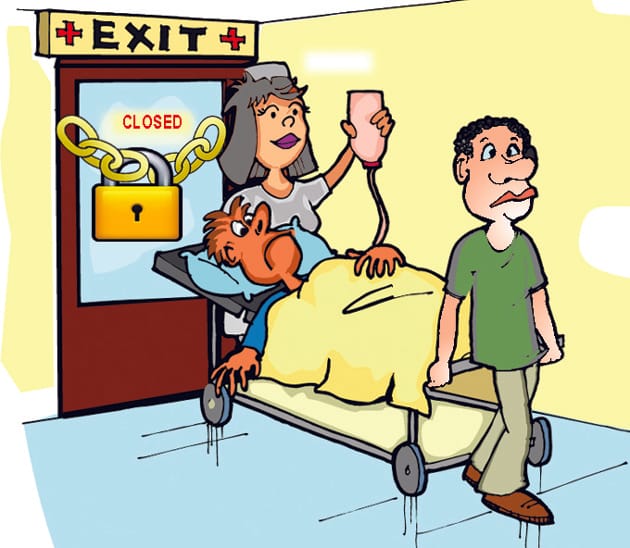 rukus in hospital
