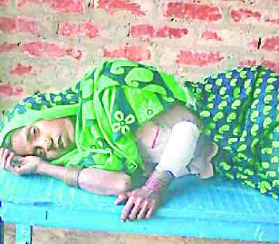 The injured woman was hyenas