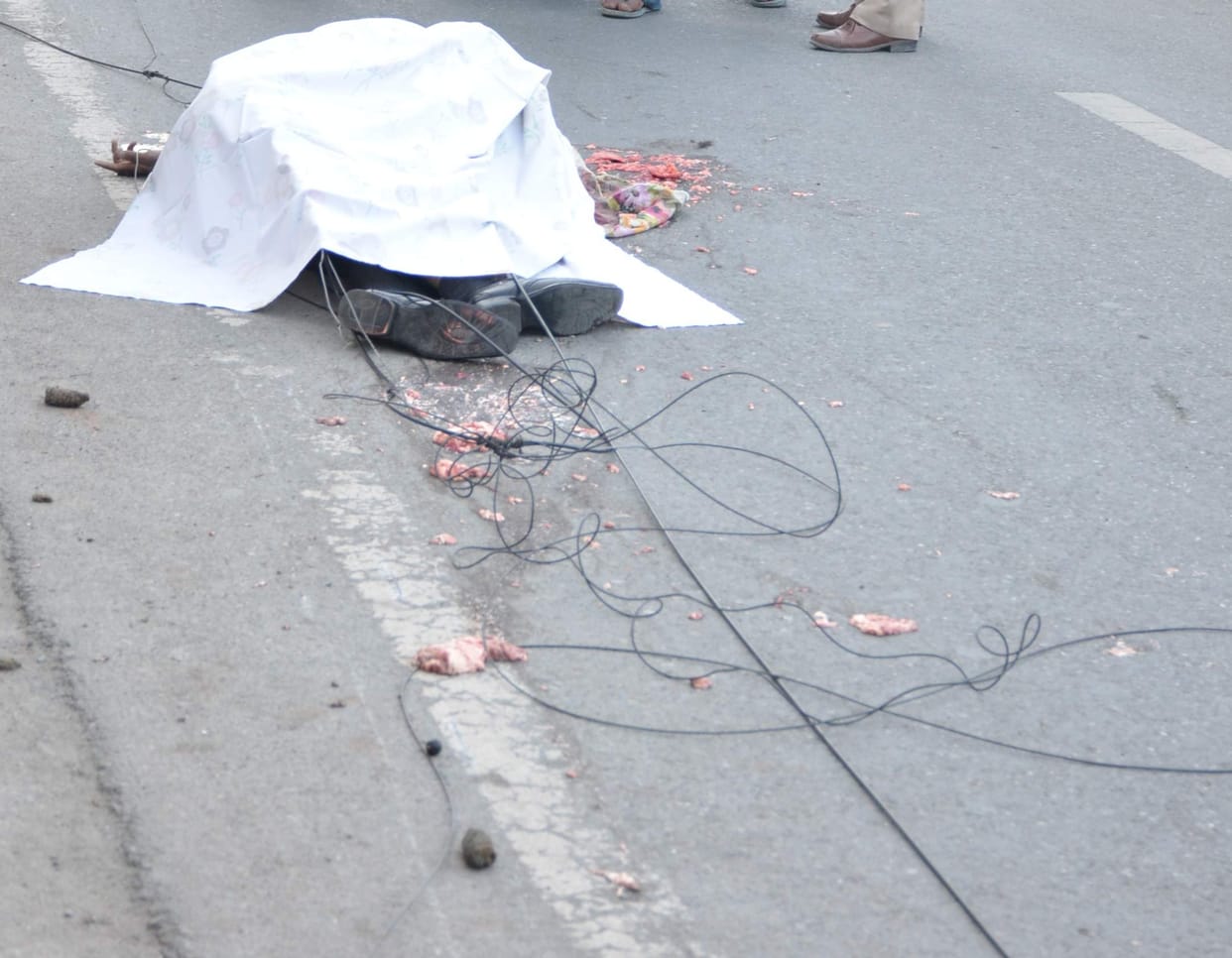 man killed in road accident in kansal