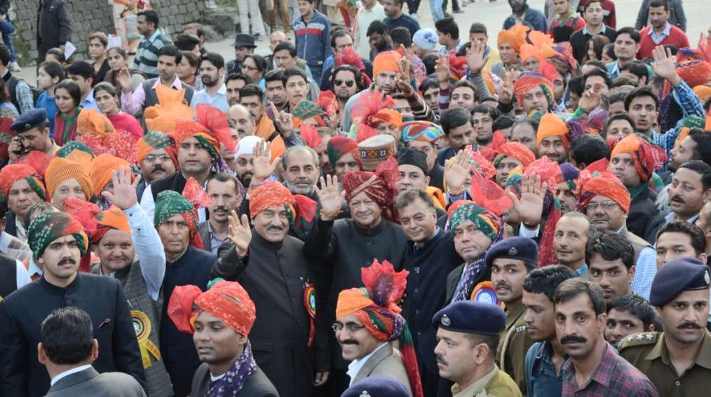 cm virbhadra singh in international shivratri festival mandi
