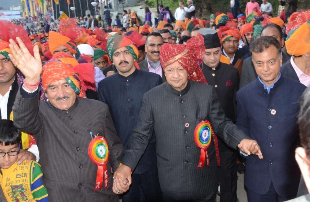 cm virbhadra singh in international shivratri festival mandi